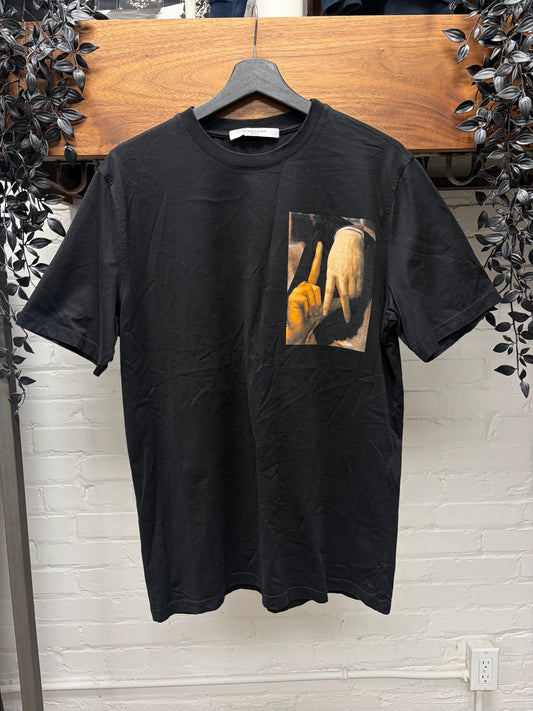 2015 Givenchy by Ricardo Tisci ‘L.A. Hand Signs’ Black Graphic T-Shirt