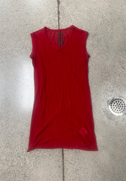 AW2008 Rick Owens ‘Stag’ Scarlett Red Tank Top