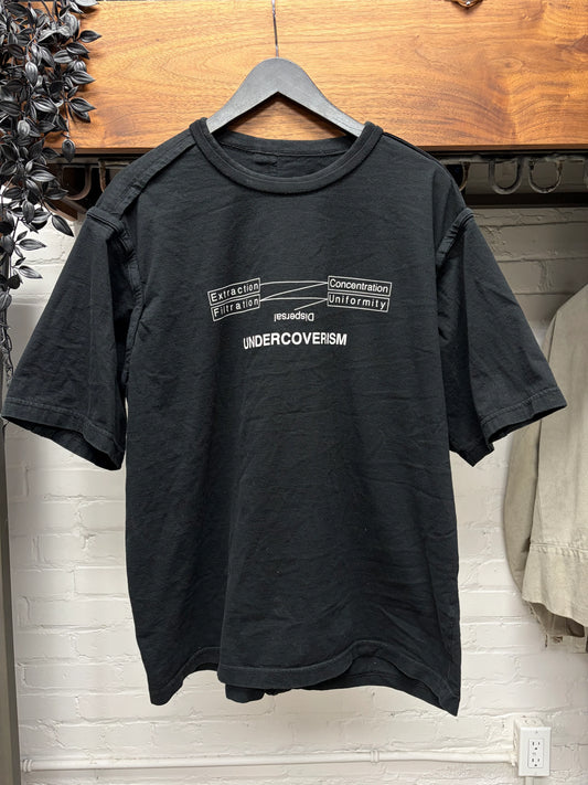 Undercover ‘Dispersal’ Black Inside Out Graphic T-Shirt