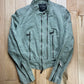 Diesel Triple Zip Seafoam Green Biker Jacket