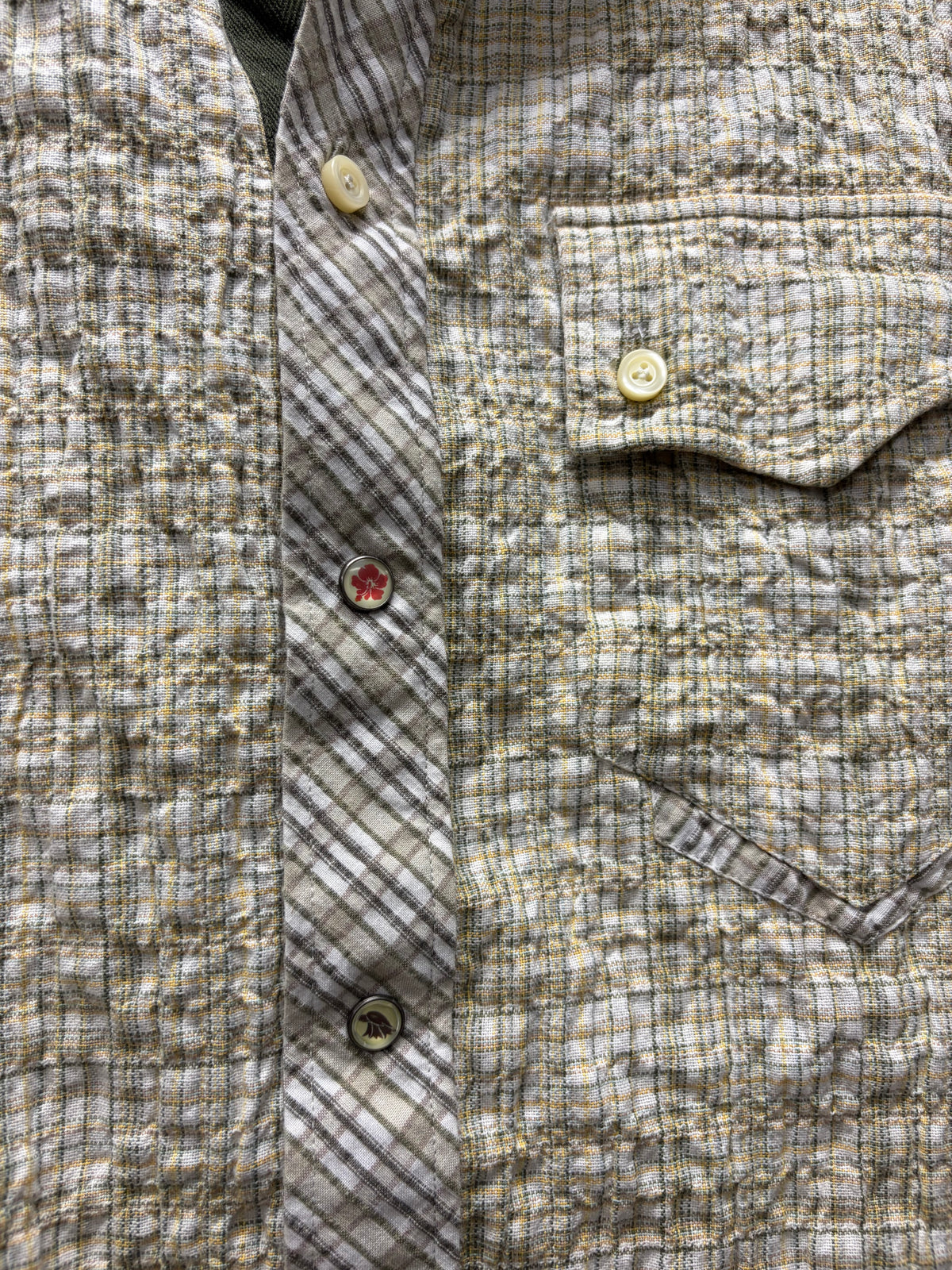 Dolce & Gabbana Gingham Button Up Shirt
