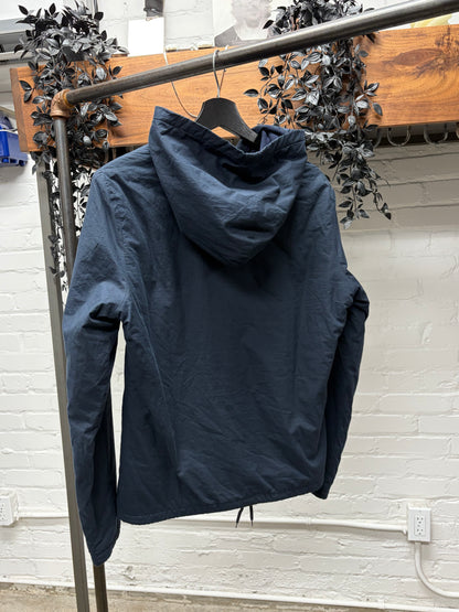 Vintage AW1996 Helmut Lang ‘Down Filled’ Padded Navy Cotton Hoodie