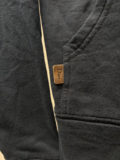 Dior Homme Cotton Zip-Up Hoodie with Silver Finished Hardware