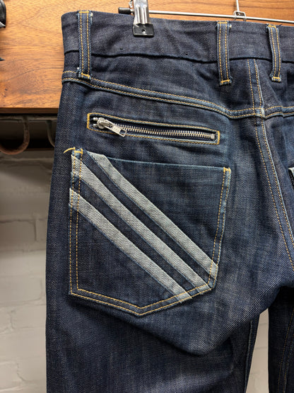 Y-3 Yohji Yamamoto x Adidas ‘3 Stripes’ Pocket Bootcut Denim