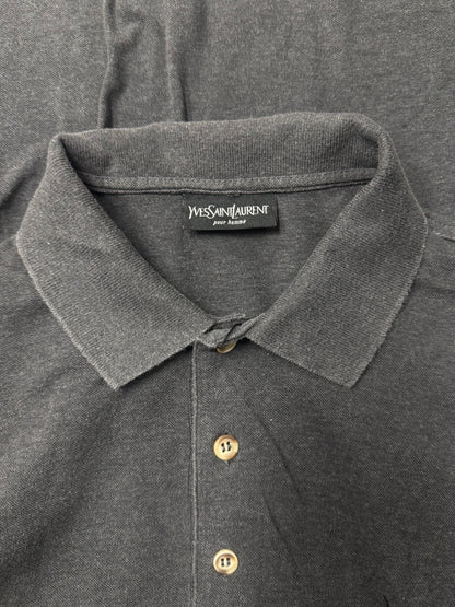 Vintage Yves Saint Laurent ‘YSL’ Embroidered Logo Polo
