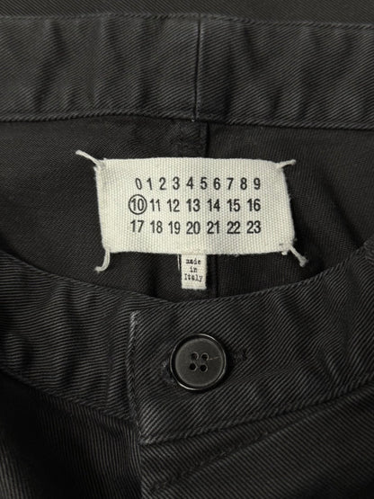 SS2017 Maison Margiela ‘Leather Handle’ Zip Closure Wide Leg Pants