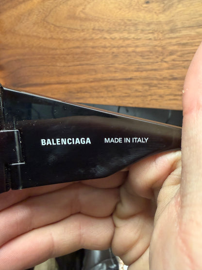 Balenciaga ‘Mask Butterfly 0180S’ Shield Style Rimless Sunglasses
