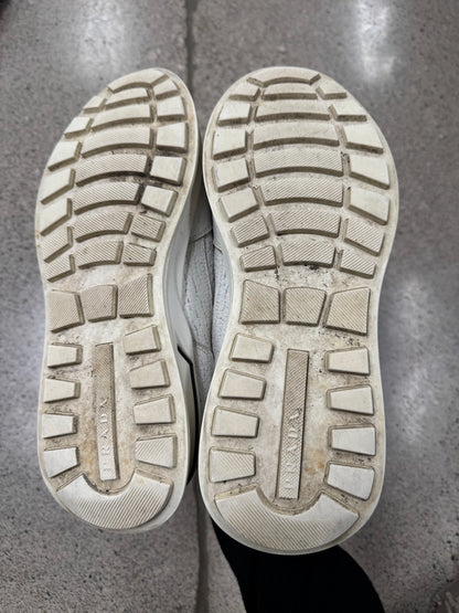 Prada ‘Mechano’ Leather Low Top Sneakers