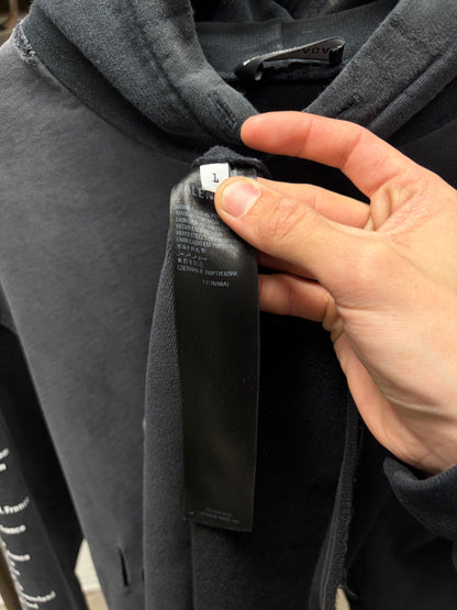 2021 Balenciaga ‘Speedhunters’ Reconstructed Metal Logo Hoodie