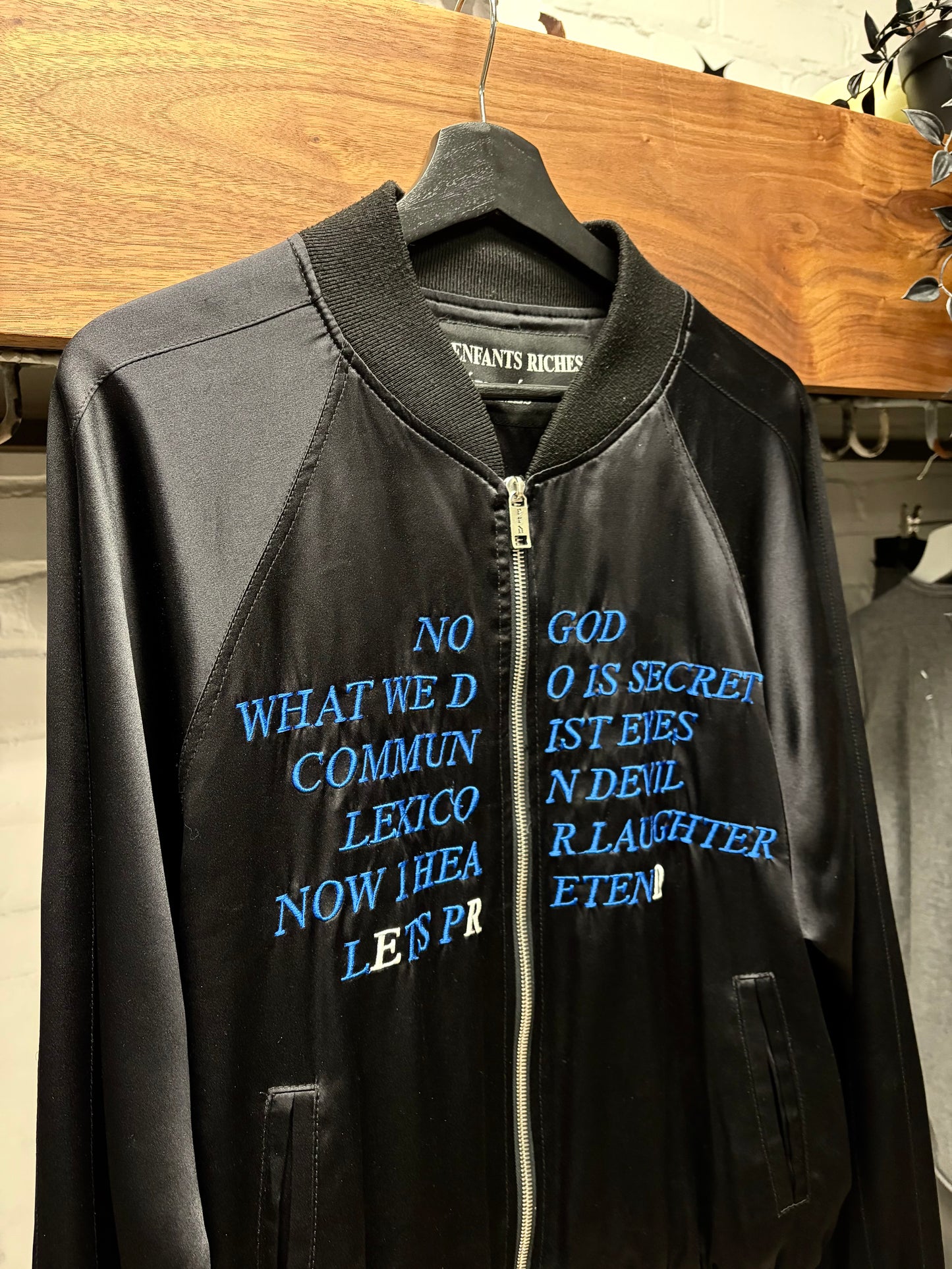 AW2017 Enfants Riches Deprimes ‘Germs’ Silk Bomber Jacket