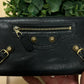 Balenciaga ‘Tour’ Black/Gold Long Leather City Wallet