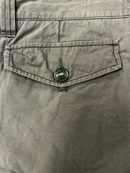 2000s Dolce & Gabbana Brown Flared Cut Cargo Pants