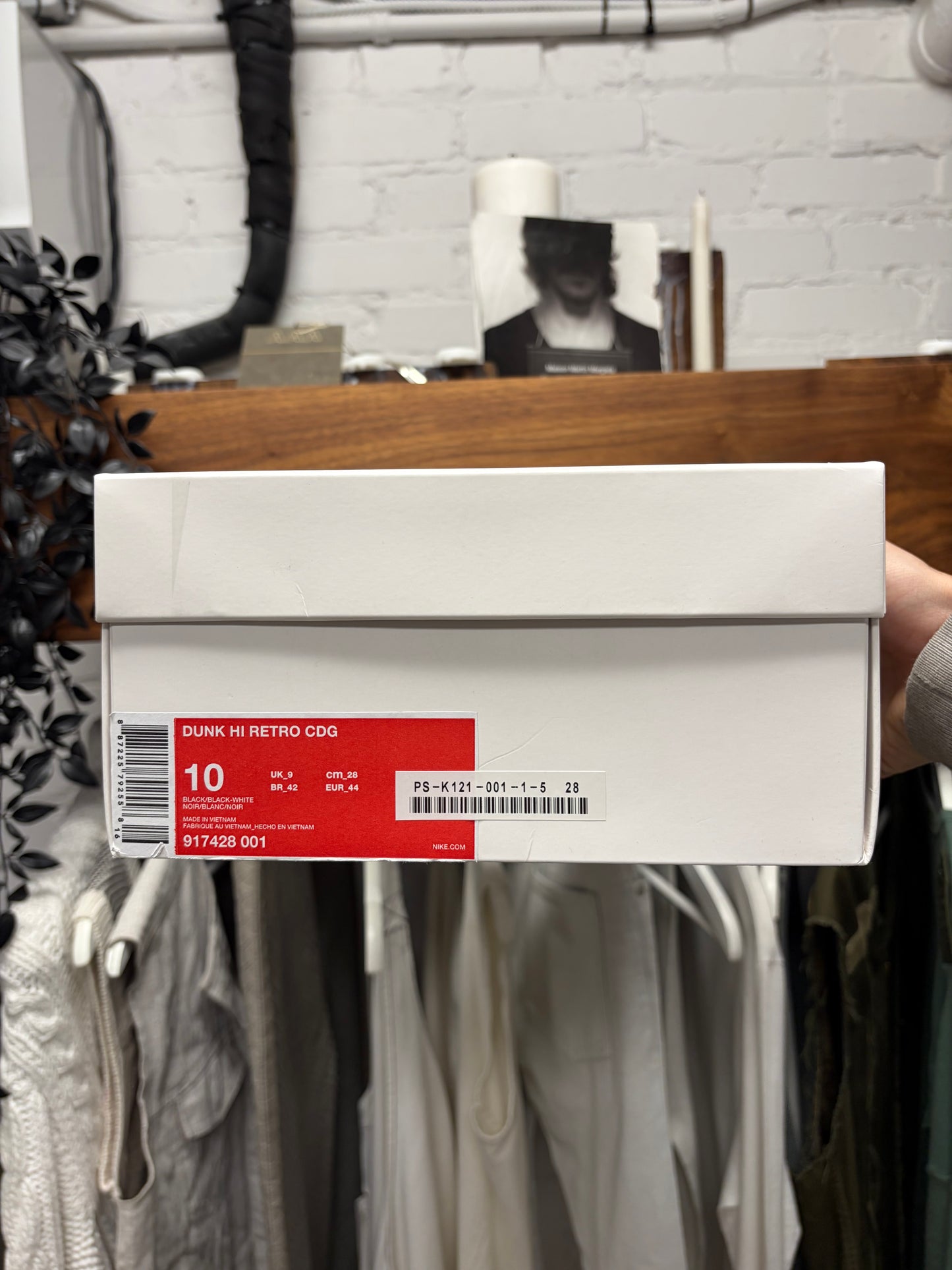 2017 Comme Des Garçons Homme Plus x Nike Dunk Clear High Top Sneakers