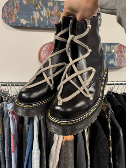 Rick Owens x Doc Martens 1460 Pentagram Lace Boots