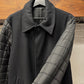 Balmain Quilted ‘Puffer Sleeve’ Wool Coat