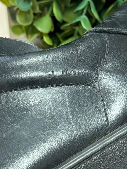 Saint Laurent SL/01 Black Leather Low Top Sneakers