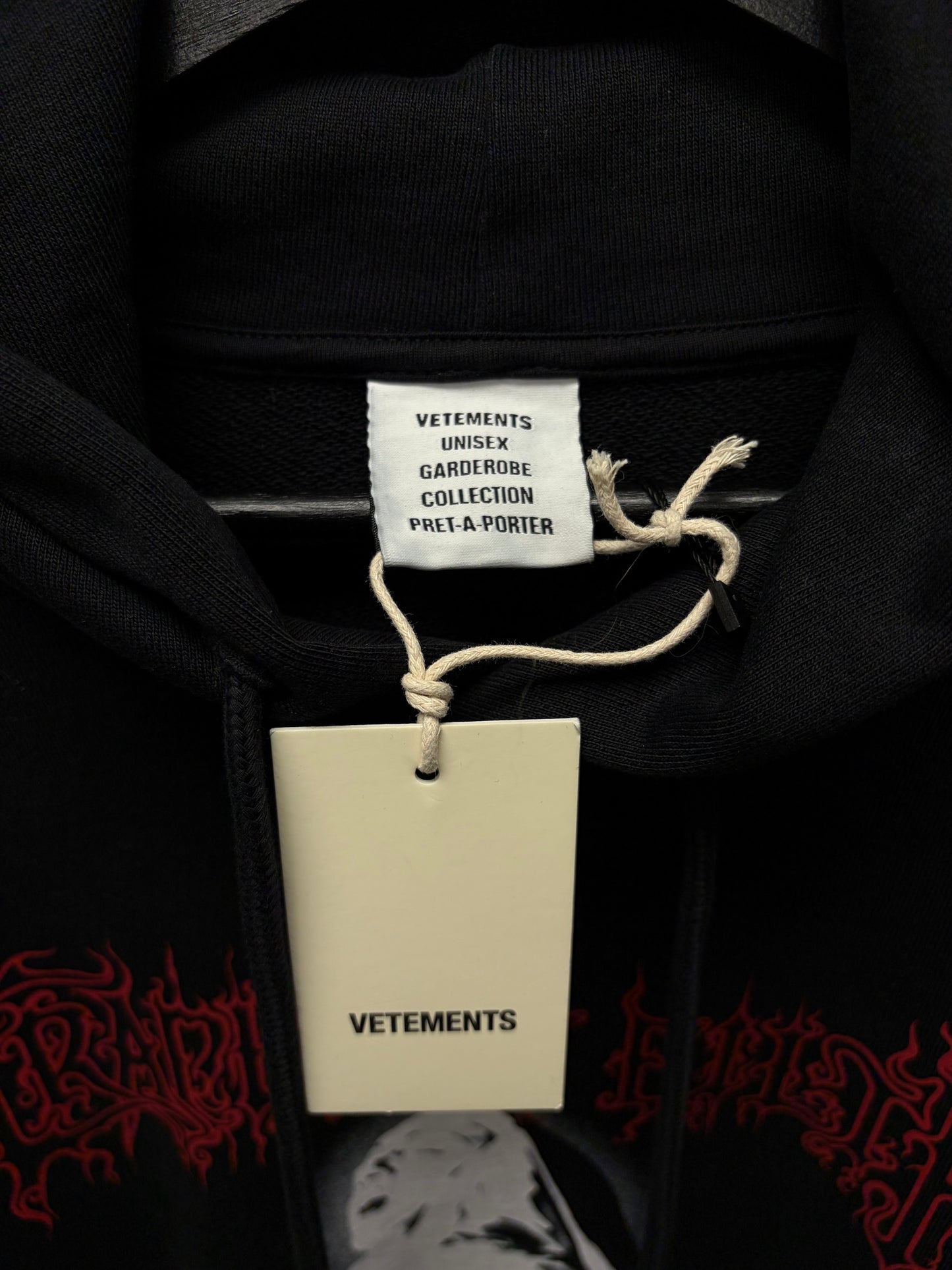 AW2025 Vetements x Cradle of Filth ‘Vestal Masturbation’ Hoodie