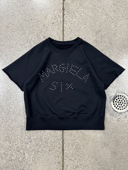 2022 Maison Margiela ‘Margiela Six’ Studded Short Sleeve Sweatshirt