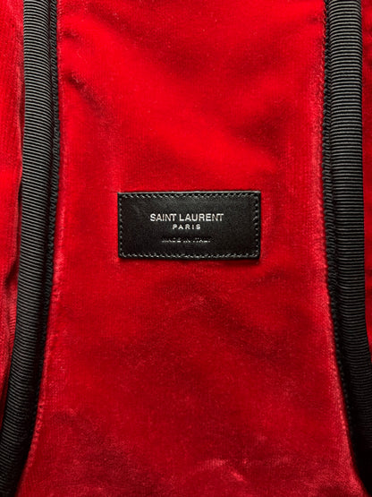 AW2016 Saint Laurent Crystal Embellished Black Velvet Guitar Case Bag
