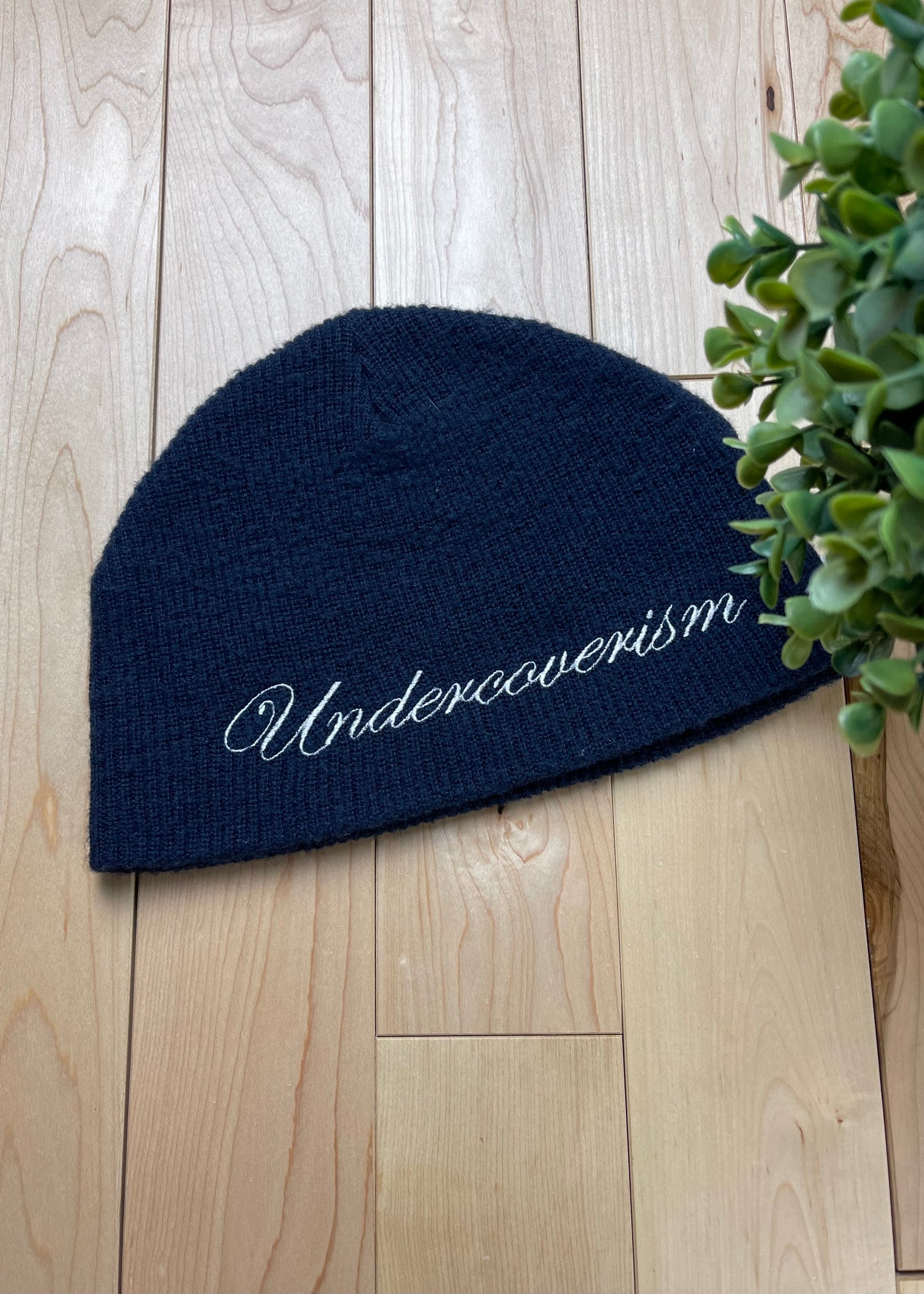 Autumn Winter 2006 Undercover Cursive Logo Ribbed Beanie