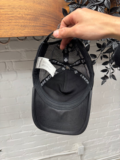 Chrome Hearts ‘Cemetery’ Leather Cross Patch Trucker Hat