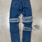 Y-Project Multi-Cuffed Blue Jeans