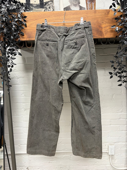 Mihara Yasuhiro ‘Lopsided Waist’ Vertical Corduroy Straight Cut Pants
