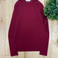 Namacheko Deep Red Mock Neck Long Sleeve Shirt