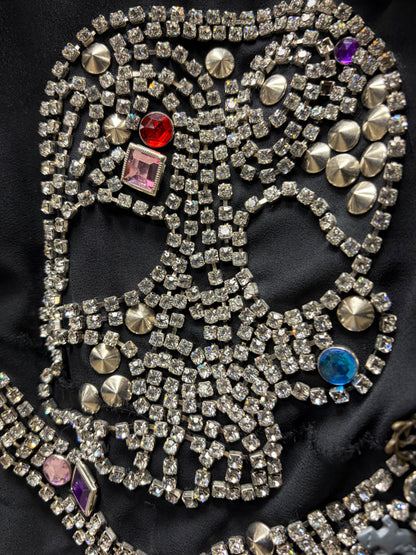 AW2002 Junya Watanabe ‘Jewel Skull’ Chiffon Sheer Long Sleeve Shirt