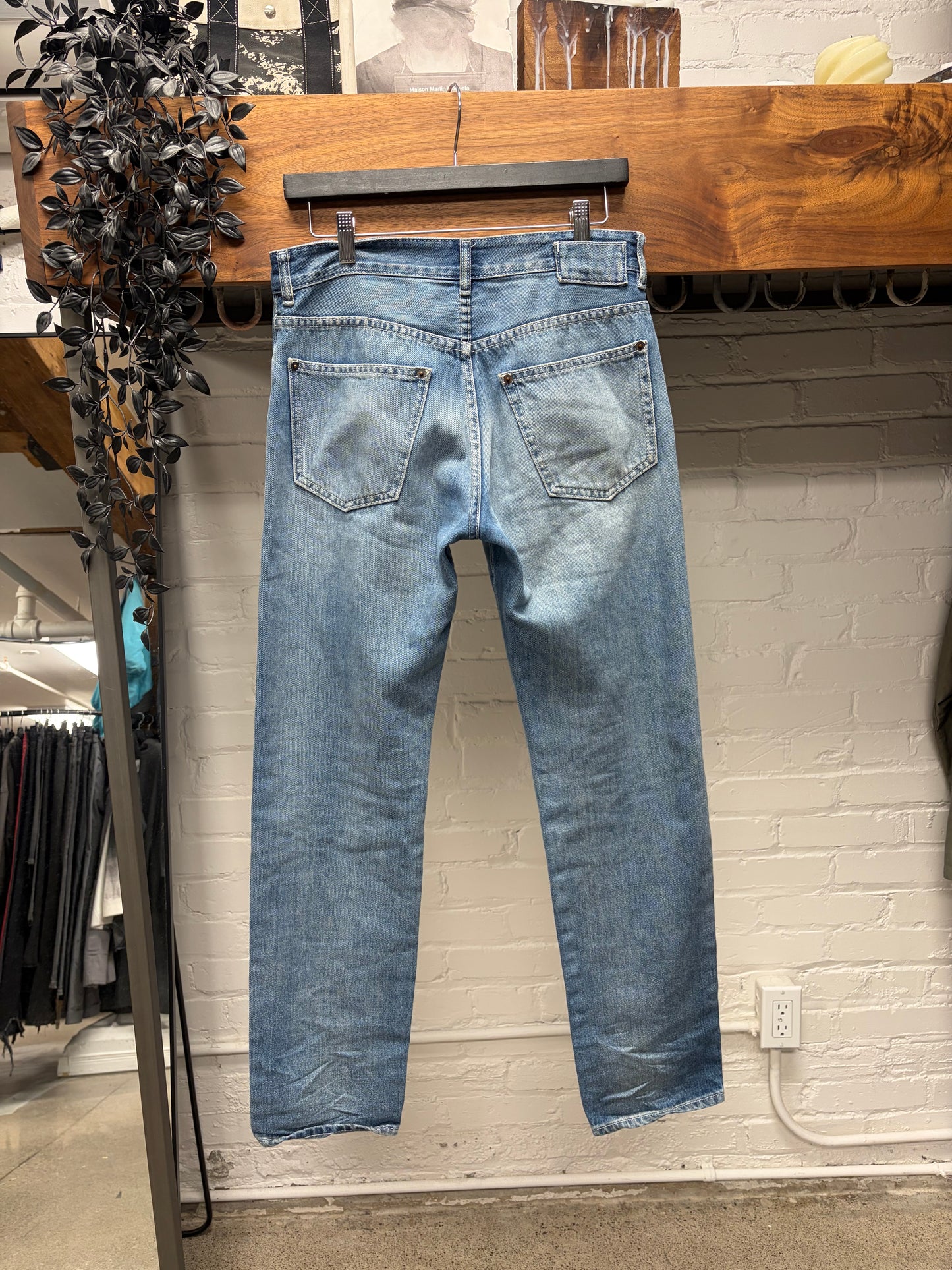 SS2018 Maison Margiela Darted Blue Bootcut Denim