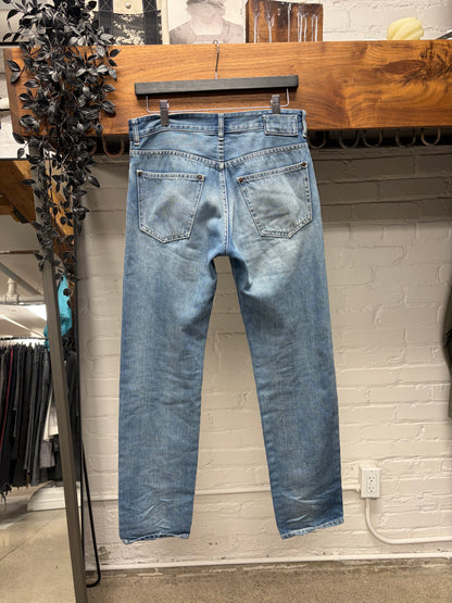 SS2018 Maison Margiela Darted Blue Bootcut Denim