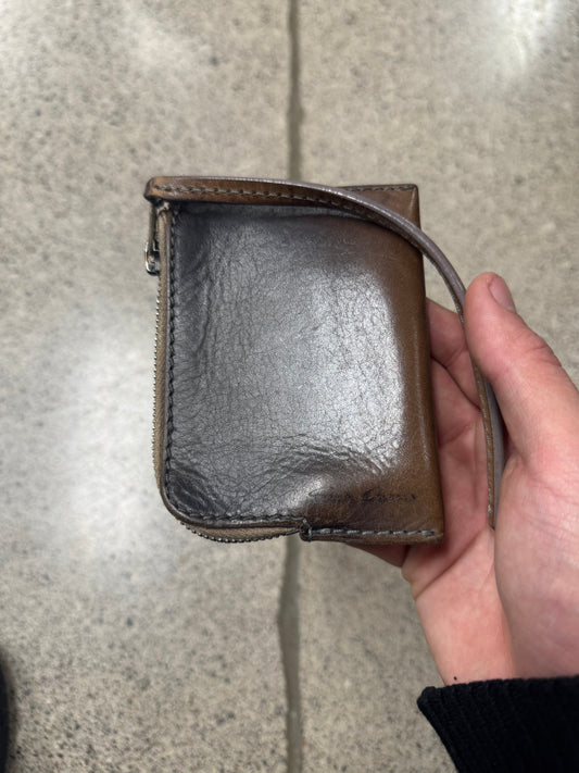 Rick Owens Brown Patina Leather Wallet