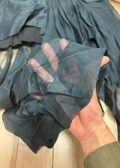 AW2007 Rick Owens Wishbone Mesh Layered Skirt