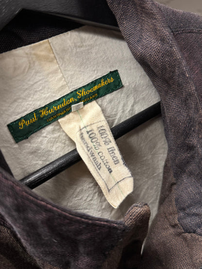 Paul Harnden Shoemaker Patchwork Fade Dyed Linen/Cotton Blazer