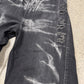 AW2019 Julius 10oz Bleach Distressed Wide Leg Denim