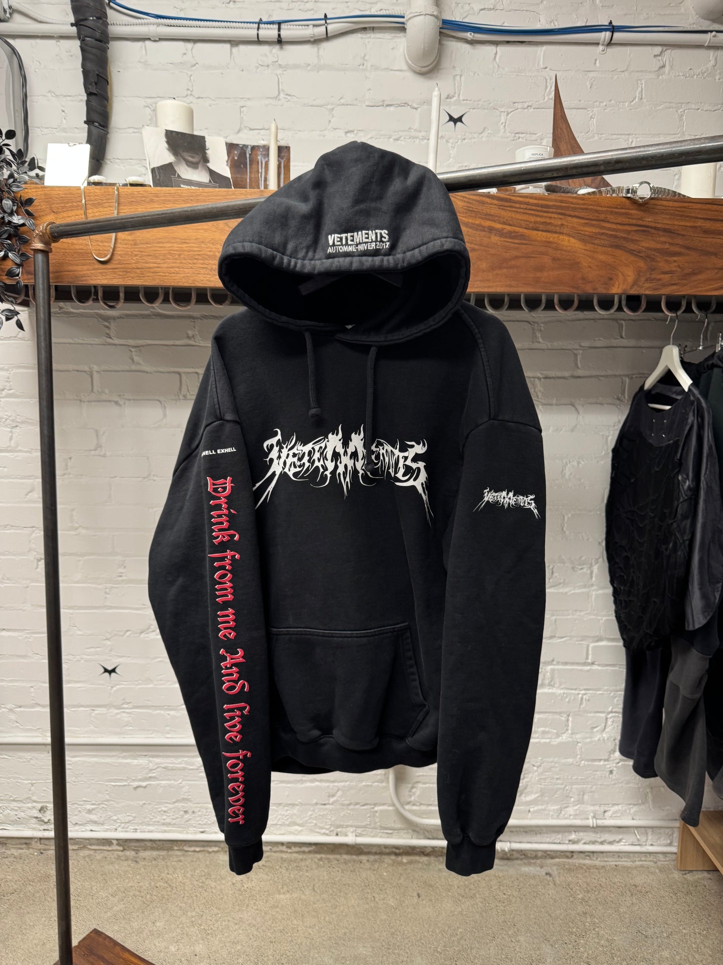 AW2017 Vetements ‘Total Fucking Darkness’ Hoodie