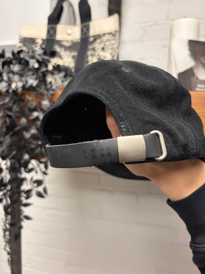 SS2022 Enfants Riches Deprimes ‘Records’ Black Suede Five Panel Hat