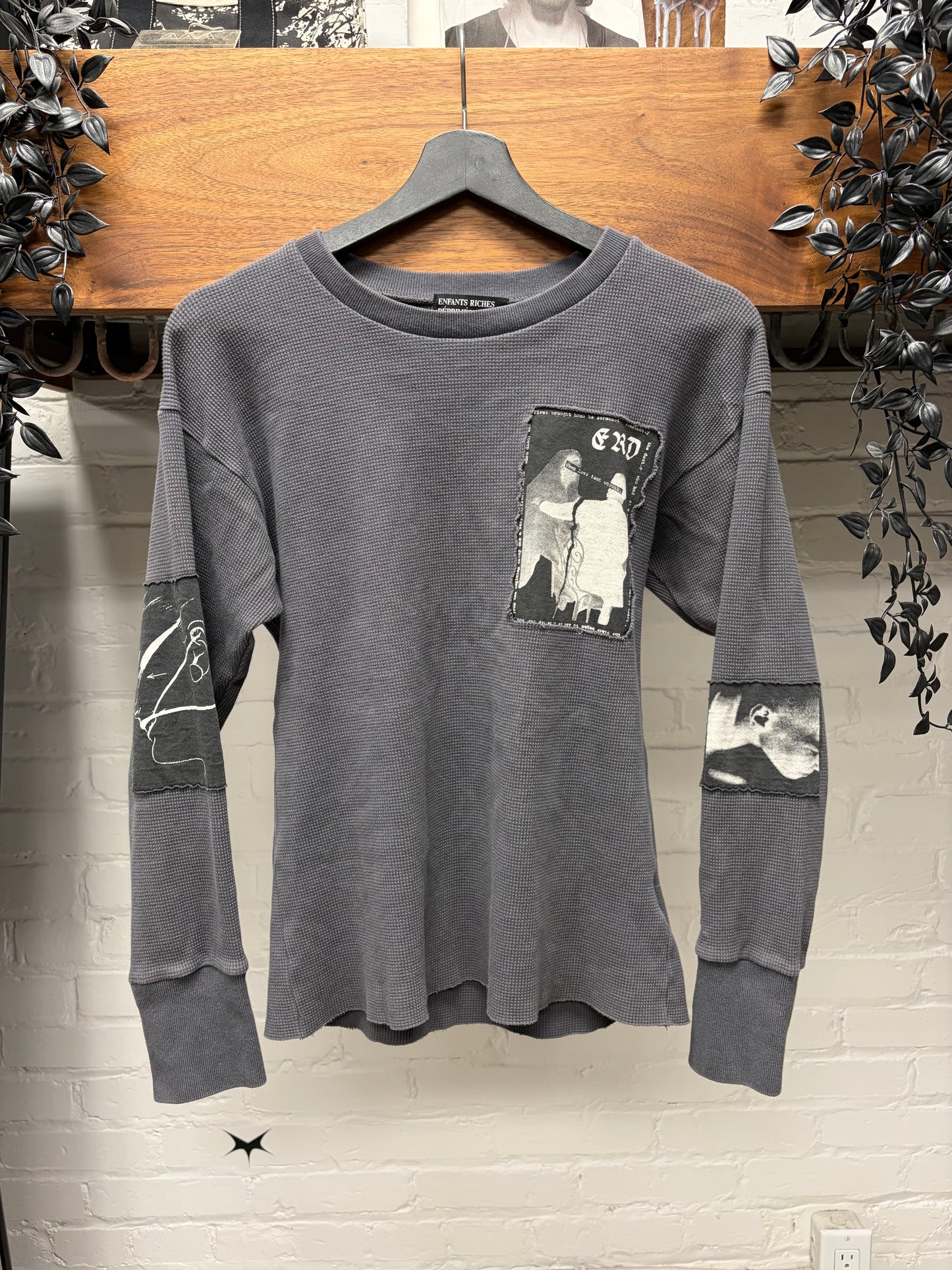 Enfants Riches Deprimes ‘Assemblage’ Patchwork Thermal Long Sleeve Shirt