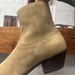 Saint Laurent Brow n Suede ‘Lukas’ Cuban Heel Pointed Toe Boots