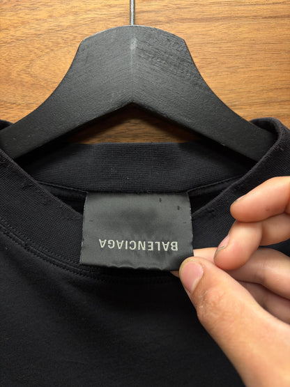 2022 Balenciaga ‘Free Styling Tips’ Black Graphic T-Shirt
