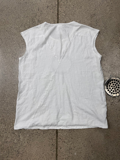 Ann Demeulemeester Circle Logo Cutoff Tank Top