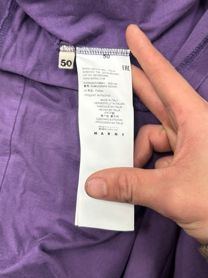 Marni ‘Flower Pin’ Purple Graphic T-Shirt