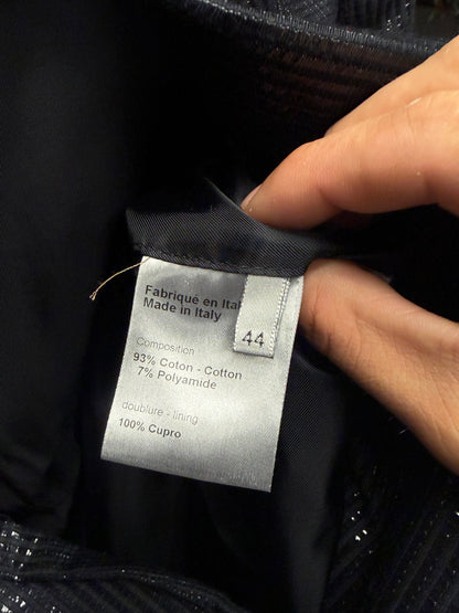 AW2009 Dior Homme ‘Angles’ Sequin Glitter Effect Black Runway Blazer
