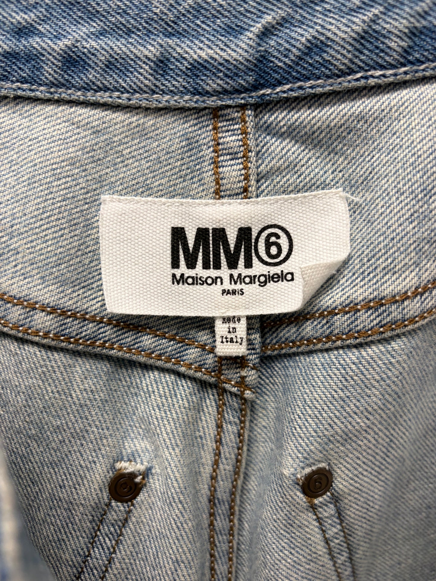 SS2018 Maison Margiela Light Wash Blue Wide Leg Denim