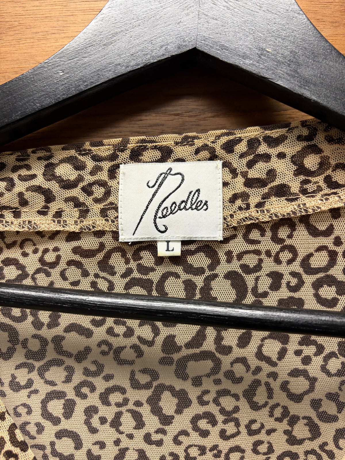 Needles Leopard Pattern Sheet Lightweight Cardigan