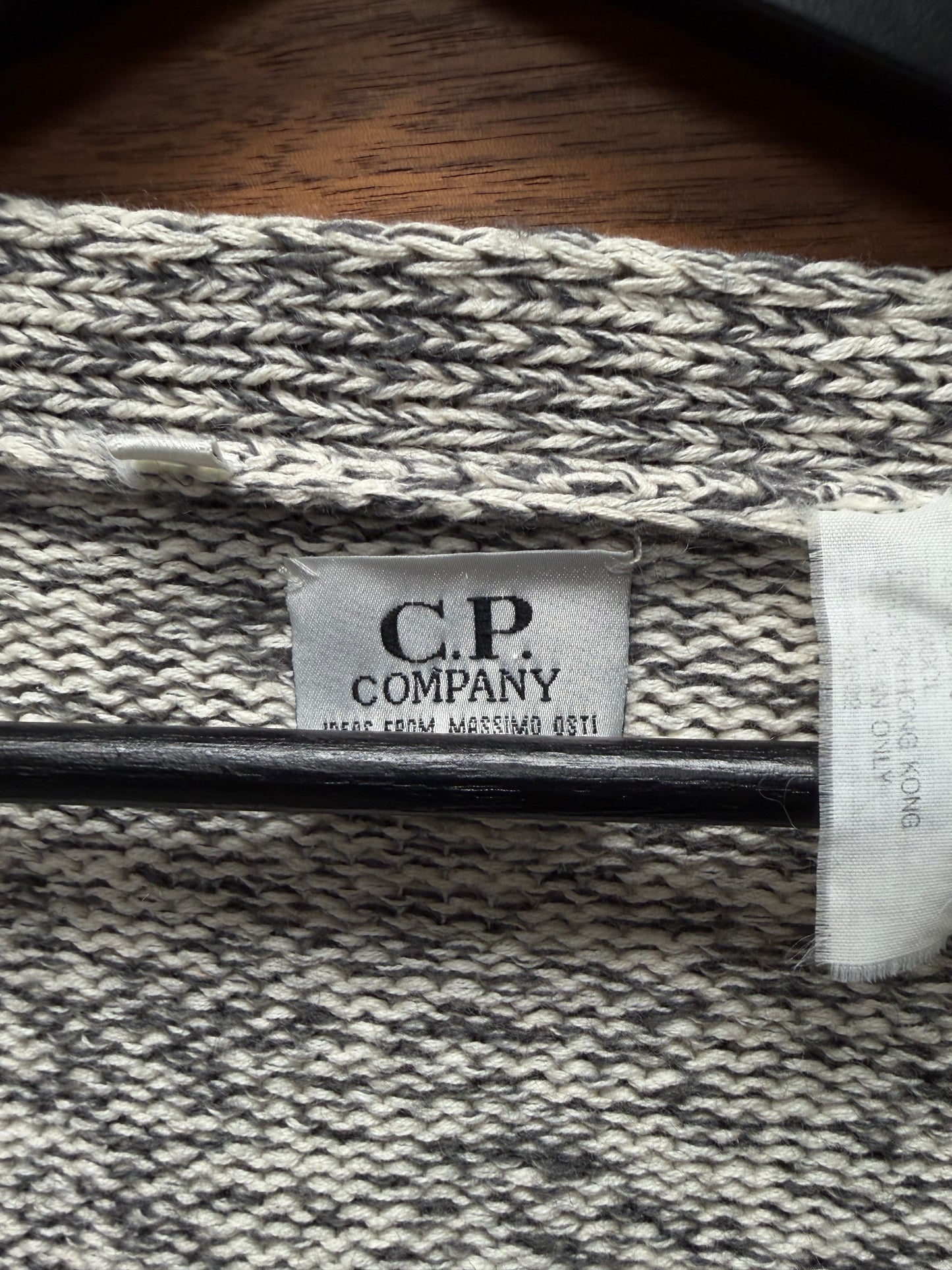 Vintage C.P. Company Salt/Pepper Wool Knit Cardigan