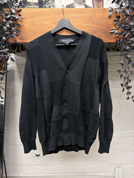 2023 Comme Des Garçons Homme Patchwork Panelled Knit Cardigan