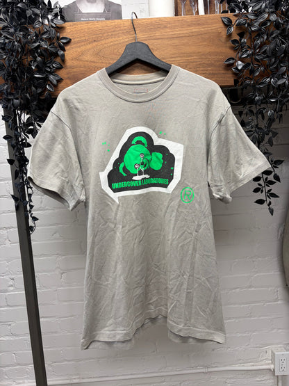 SS2002 Undercover ‘The Illusion of Haze’ Grey/Green ‘Laboratories’ Graphic T-Shirt