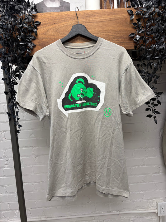 SS2002 Undercover ‘The Illusion of Haze’ Grey/Green ‘Laboratories’ Graphic T-Shirt