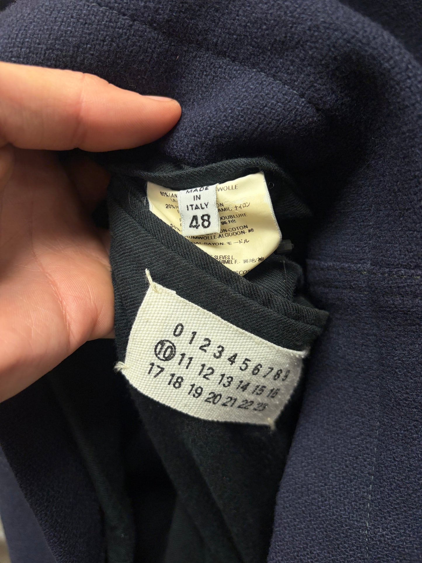 AW2001 Maison Martin Margiela Military Inspired Wool ‘Field’ Jacket